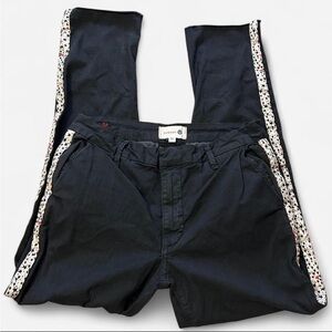 Sundry Black Pants with Orange Accents